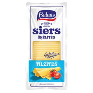 Siers Tilzītes šķēlītēs 500g, Baltais