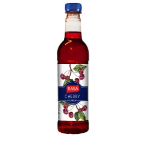 Sīrups RASA ar ķiršu garšu, ar cukuriem un saldinātāju, PET, 0.5l (DEP)