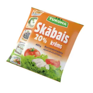 Skābais krēms TUKUMA 20% 400g plēvē