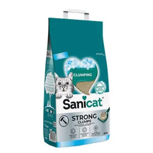 SANICAT Strong Clumps cementējošas kaķu smiltis, 5kg