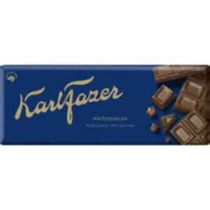 Piena šokolāde KARL FAZER, ar rozīnēm un lazdu riekstiem, 180g