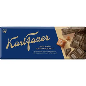 Piena šokolāde KARL FAZER Salty Toffee  180g