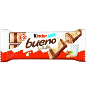 Šokolādes batoniņš White 39g, Kinder Bueno