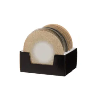 Svečturis stikla apaļš 20cm, zelta