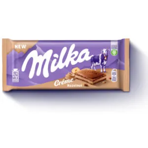 Tāfele šokolādes Milka Hazelnut Creme 85g
