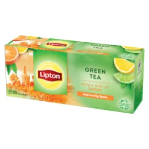 Zaļā tēja LIPTON Citrus, 25gab