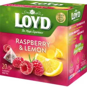 Tēja Loyd Pyramids augļu ar aveņu citronu garšu 40g