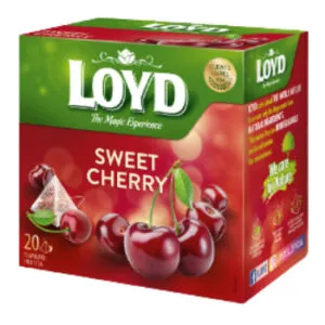 Augļu tēja LOYD Pyramids Sweet Cherry, 20x2g