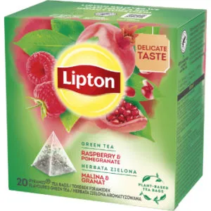 Tea Lipton PY Raspberry & Pomegran green 20s x 1.4g, 28g