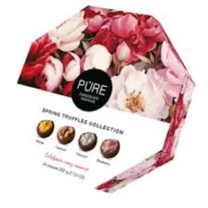Trifeles šokolādes ar pildījumiem Asorti Ziedi Pure 240g