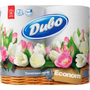 Tualetes papīrs Divo Econom 2 slāņi 8ruļļi