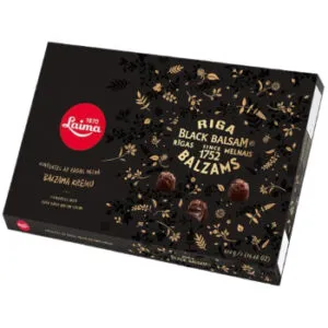 Tumšās šokolādes konfektes LAIMA ar Rīgas Melnā balzama krēmu 420g