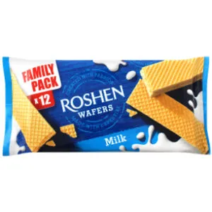 Vafeles Wafers ar piena krēma pildījumu Roshen 216g