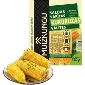 Vārītas saldās kukurūzas vālītes 450g, Muižkungu