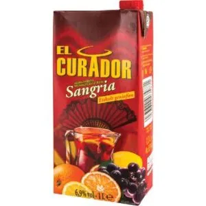 Vīnu saturošs dzēriens EL CURADOR Sangria, aromatizēts, tetra paka, 6,9%-7%, 1 l