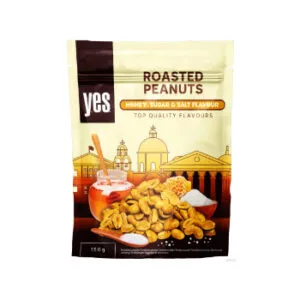 Zemesrieksti grauzdēti ar medu, cukuru un sāli Yes 150g