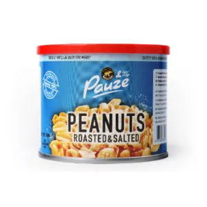 Zemesrieksti PAUZE, grauzdēti, sālīti, bundžā, 150g