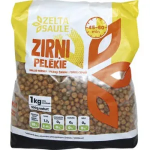 Zirņi pelēkie 1kg, Zelta Saule