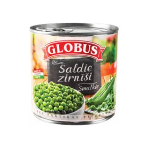 Zirnīši smalkie saldie Globus  400 g (280g)