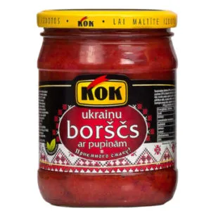 Zupa Ukraiņu borščs ar pupiņām 500g, KOK