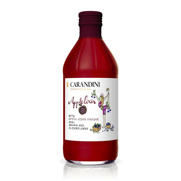 Ābolu sidra etiķis Applelixir ar acai, aronijām un plūškoku 500ml CARANDINI [12]