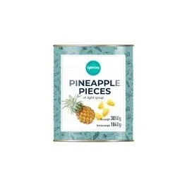 Ananasu gabaliņi sīrupā 3050g/1840g GEMOSS COLLECTION