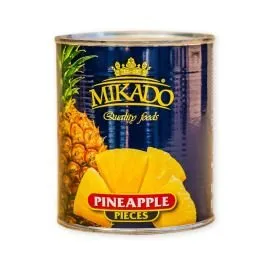 Ananasu gabaliņi sīrupā 850ml/490g MIKADO