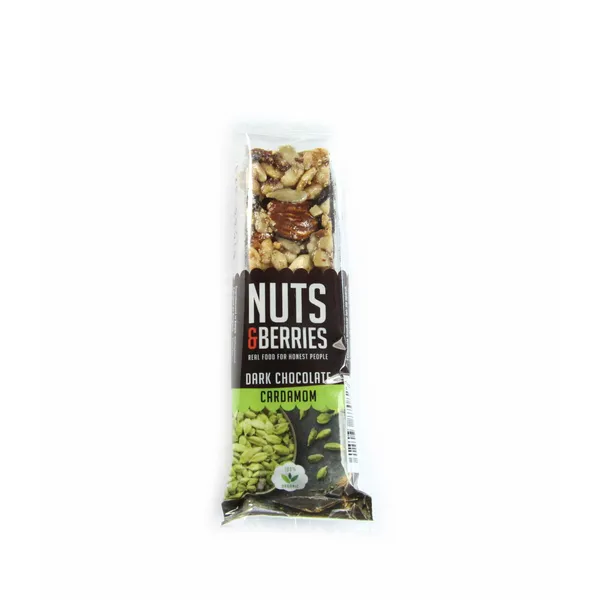 Batoniņš ar tumšo šokolādi un kardamonu BIO 40g [15]