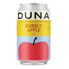 Bezalkoholisks dzirkstošs dzēriens DUNA Bubbly Apple, bundžā, 0.33l (DEP)