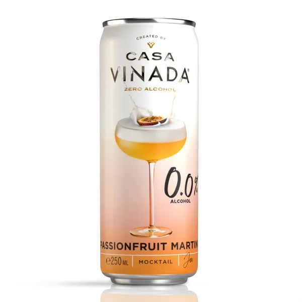 Bezalkoholisks kokteilis VINADA Passionfruit Martini 250ml [12] DEP