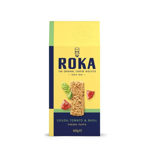Cepumi ar Gouda sieru, tomātiem un baziliku 60g ROKA [12]