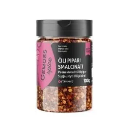 Čili pipari smalcināti 100g GEMOSS SPICE