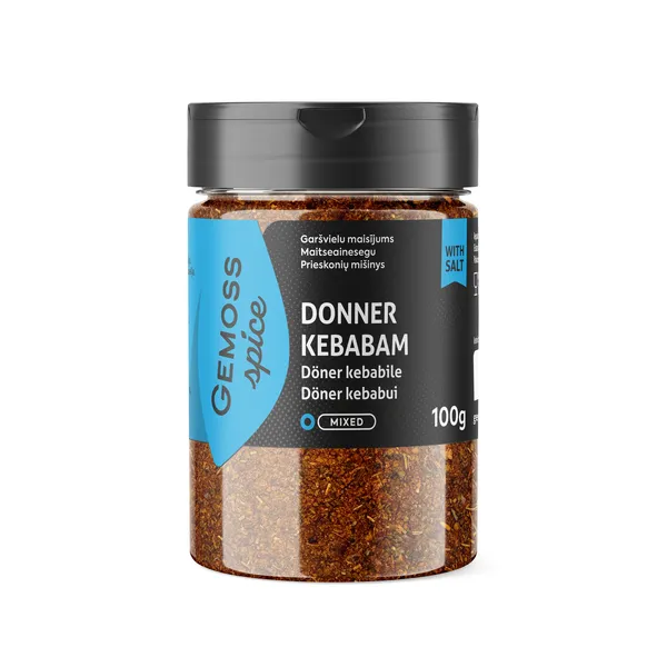 Garšvielu maisījums Donner kebabam, ar sāli 100g GEMOSS SPICE [6]