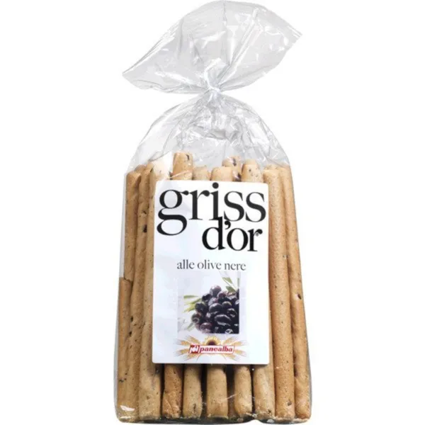 Grissini ar melnajām olīvām 250g [11] V_O