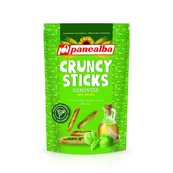 Grissini Genovese mini ar ķiplokiem un baziliku 75g [12]