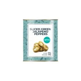 Halapenjo pipari zaļie šķēlītēs, marinēti 2950g/1550g GEMOSS COLLECTION