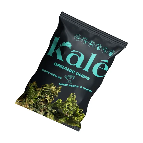 Kale čipsi ar kaņepju sēklām un sīpoliem BIO 45g [20]
