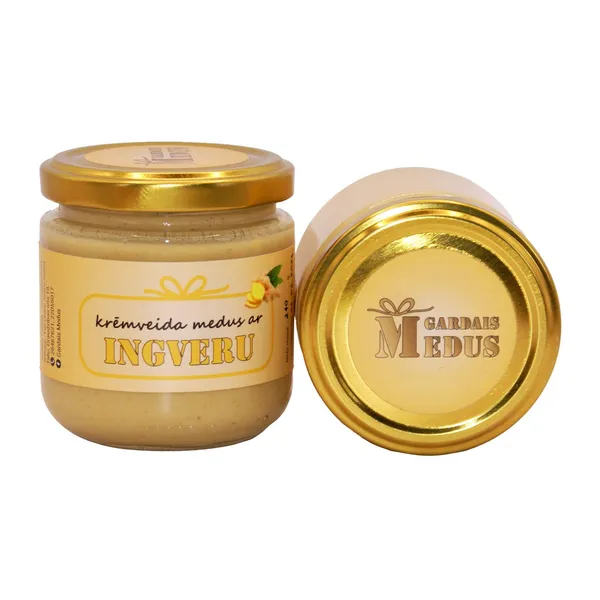 Krēmveida medus ar ingveru 240g