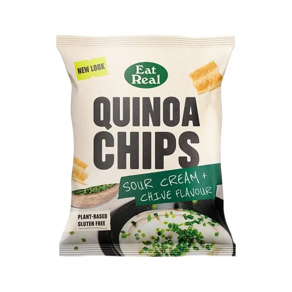 Kvinojas čipsi ar skābā krējuma un maurloku garšu 40g [18]