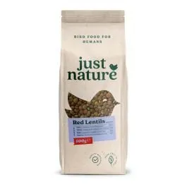 Lēcas sarkanās nelobītas 500g JUST NATURE