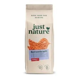 Lēcas sarkanās šķeltas 500g JUST NATURE