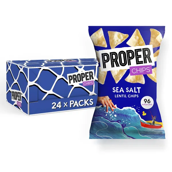 Lēcu čipsi ar jūras sāli 20g [24]