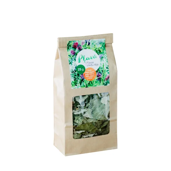 Pļavas ziedu tēja 25g (meža aveņu lapas, piparmētras, lazdu lapas, nātres) [24]
