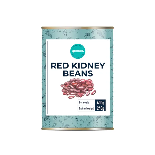 Pupiņas sarkanās 400g/240g GEMOSS COLLECTION [24]