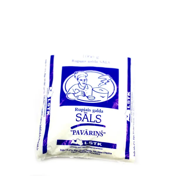 Rupjais galda sāls 1kg, Pavāriņš