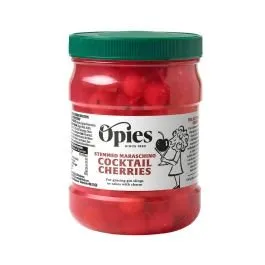 Sarkani kokteiļķirši ar kātiņiem 1150g/550g