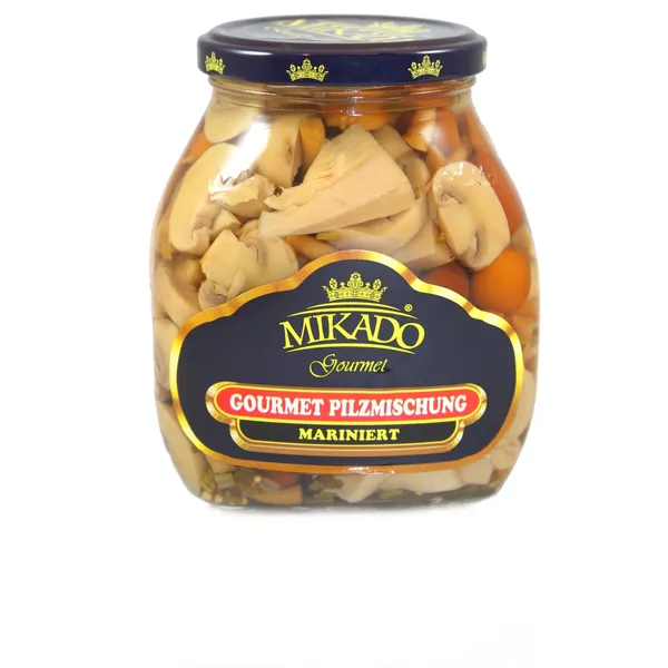 Sēņu maisījums gaišais (marinētas) 580ml/310g MIKADO [12] V_O