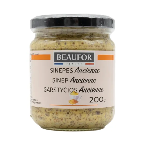 Sinepes ANCIENNE 200g ar sinepju graudiņiem [12] LV
