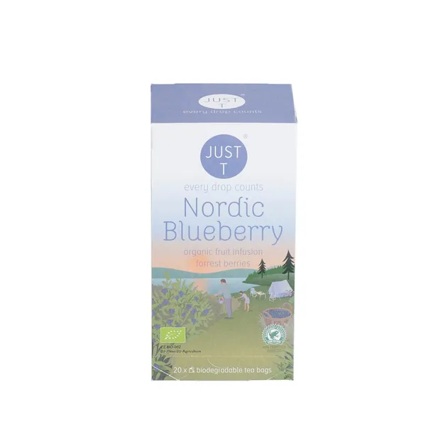 Tēja augļu NORDIC BLUEBERRY BIO 1,75gx20 Double chamber bag [6] Nr. 3