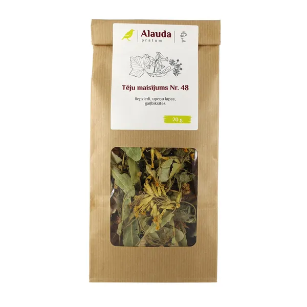 Tēju maisījums Nr.48 (liepziedi, upeņu lapas, gaiļbiksītes) 20g [24]